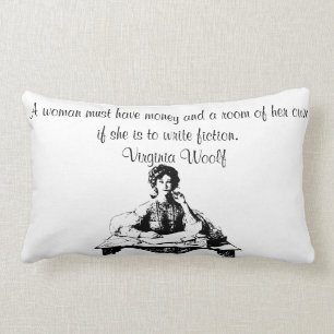 Virginia Woolf Zitat Lumbar Kissen