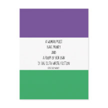 Virginia Woolf Zitat Postcard