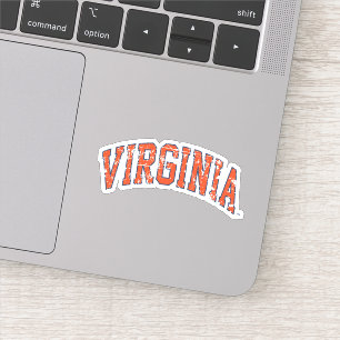 Virginia Wordmark abgenutzt Aufkleber