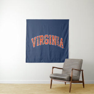 Virginia Wordmark abgenutzt Wandteppich