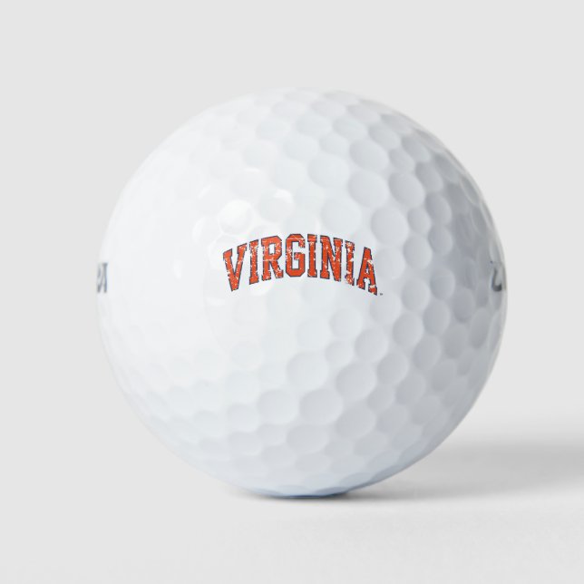 Virginia Wordmark erschüttert Golfball (Vorderseite)