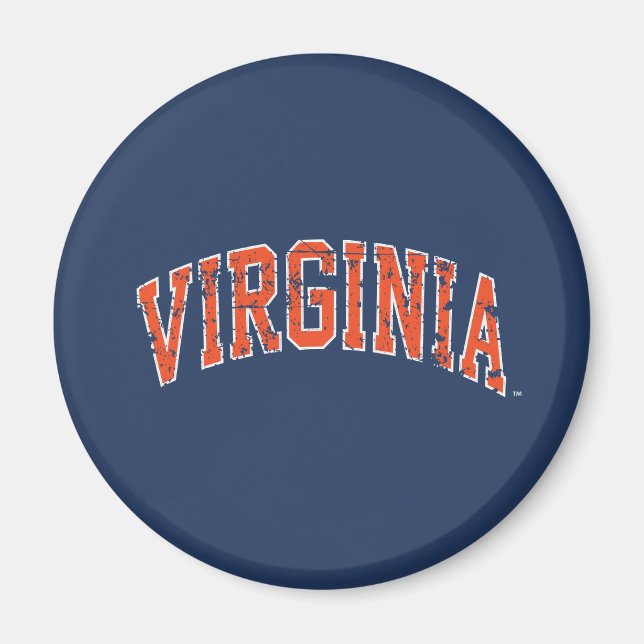 Virginia Wordmark erschüttert Magnet (Vorne)