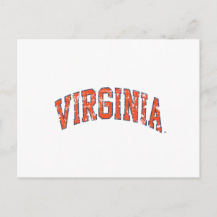 Virginia Wordmark erschüttert Postkarte