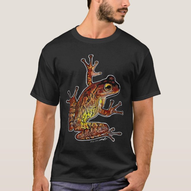 Virginia Wright Large Frog Graphic T-Shirt (Vorderseite)