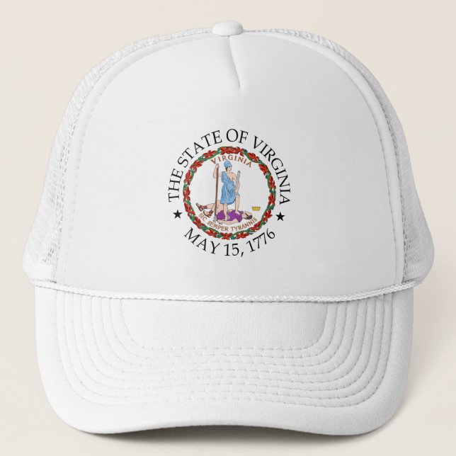 Virginia-Zeichen Truckerkappe (Vorderseite)