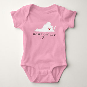 Virginia Zuhause Grown Staat T-Shirt Baby Strampler