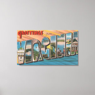 VirginiaGroße BuchstabenszenenVirginia Leinwanddruck