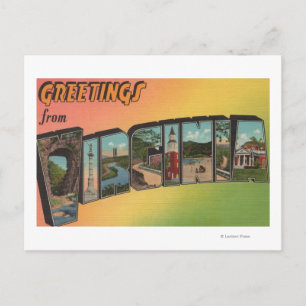 VirginiaGroße BuchstabenszenenVirginia Postkarte