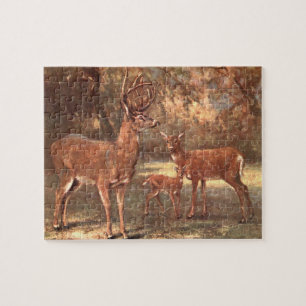 Virginian Deer, alias White Tails Deer by CE Swan Puzzle