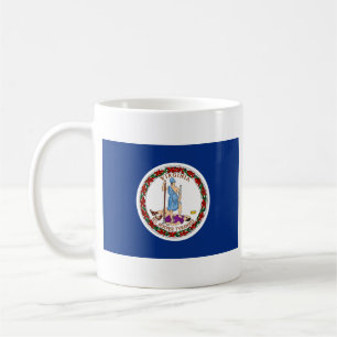 Virginian-Flagge + Karten-Tasse Tasse