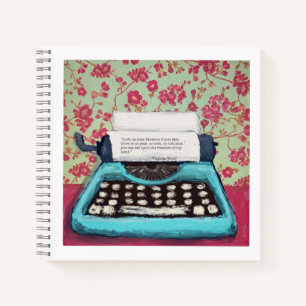 Virginias Schreibmaschine Notizbuch
