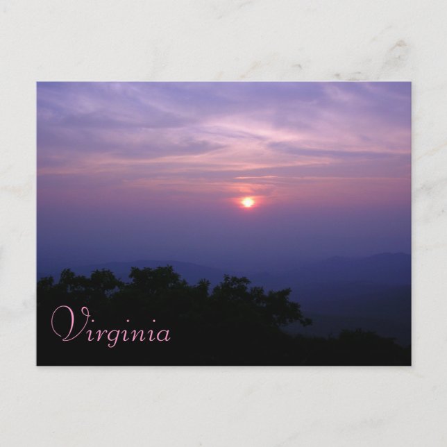 Virginias Shenandoah-Tal Postkarte (Vorderseite)
