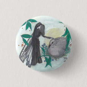 Virginias Tauben-Knopf Button
