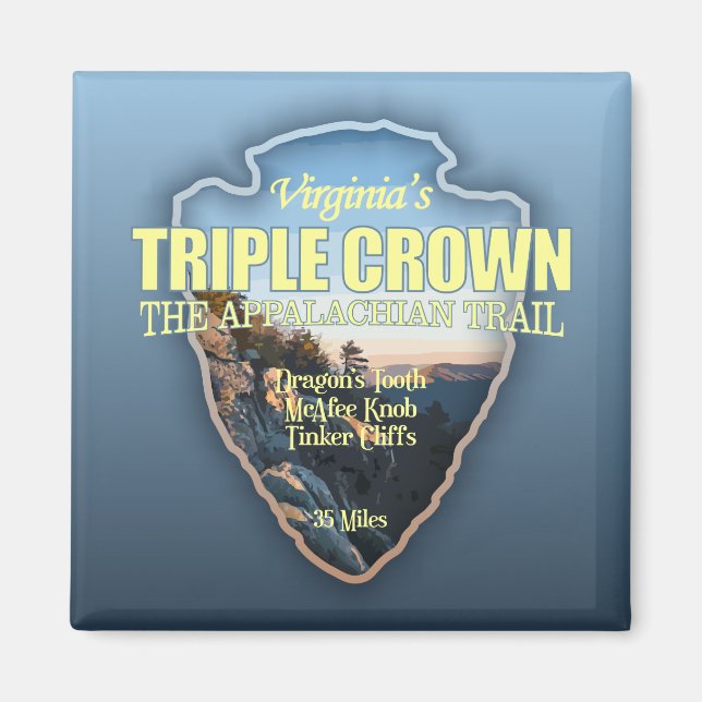 Virginia's Triple Crown (Pfeilspitzen) Magnet (Vorne)
