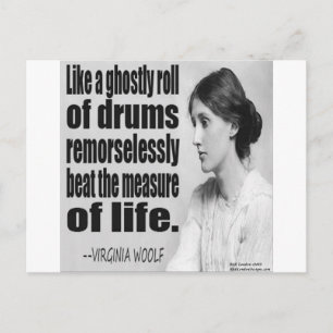 Virginias Woolf Gespenstische Rolle Zitat Postkarte