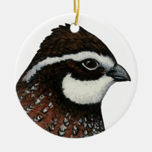 Virginiawachtel-Kopf Keramikornament