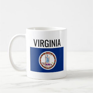Virginina // Nationale Staatsflagge der USA Kaffeetasse