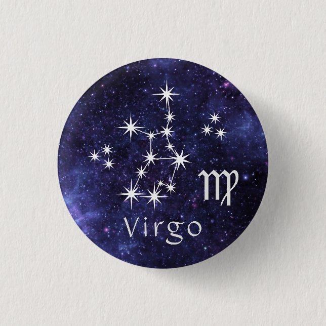 Virgo-Abzeichen, Zodiakoroskop-Abzeichen Button (Vorderseite)