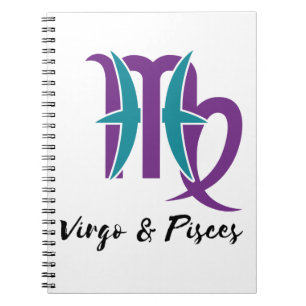 Virgo and Pisces Paare Zodiac Astrologie Notizblock