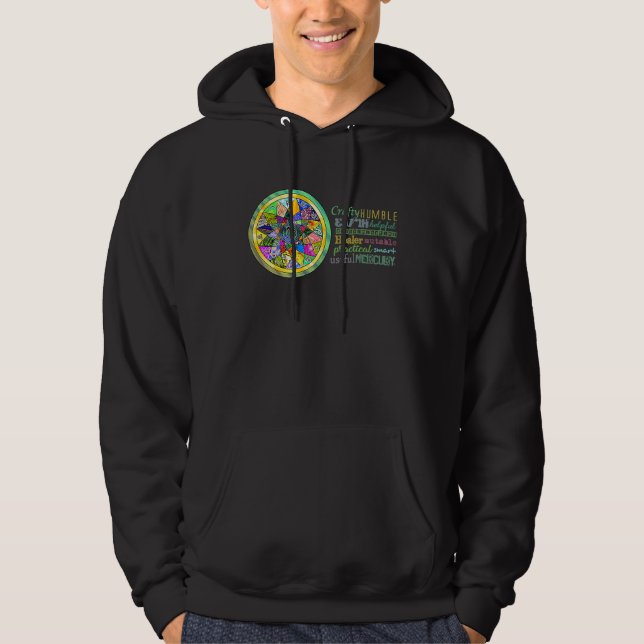 Virgo Astrology Mandala characteristics traits  un Hoodie (Vorderseite)