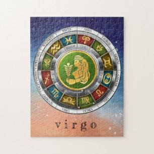 Virgo (August 23.-22. September). Zodiac-Zeichen. Puzzle