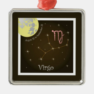 Virgo August 23 bis 23. September Silbernes Ornament