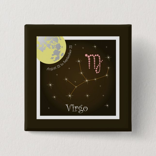 Virgo August 23 to September 23 Buttons (Vorderseite)
