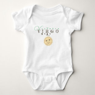 Virgo Baby Jumper Sun Sign Happy Gesicht Zodiac Si Strampler