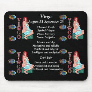 Virgo Birth Sign Zodiac Mouse Pad Mousepad