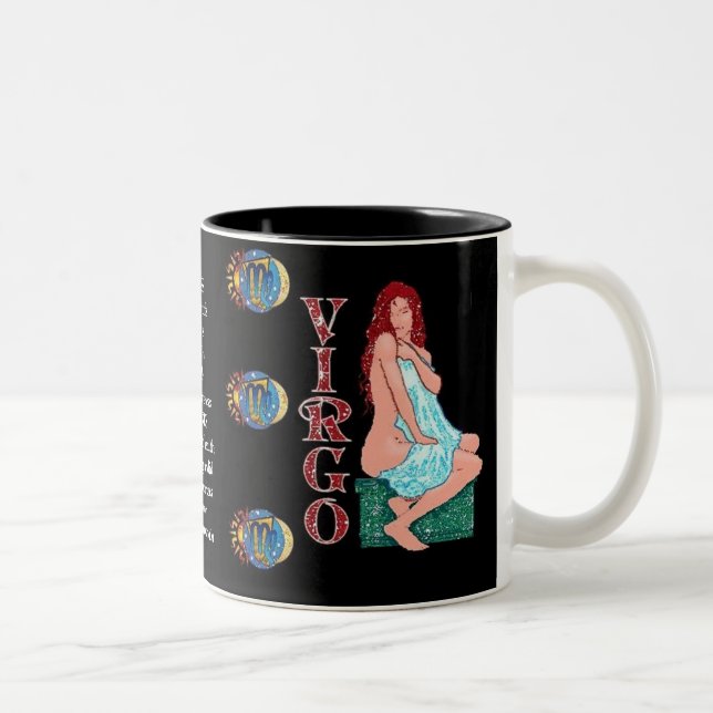 Virgo Birth Sign Zodiac Tasse (Rechts)