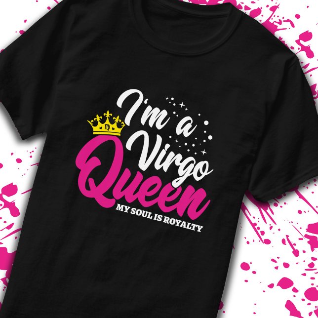 Virgo Birthday Queen Astrologie August September T-Shirt (Von Creator hochgeladen)