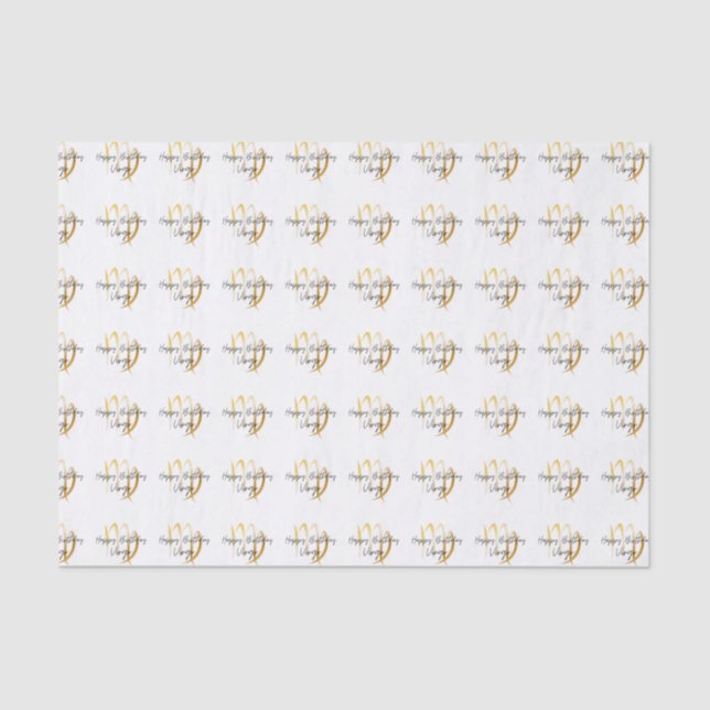 Virgo Birthday Seidenpapier (Vorderseite)