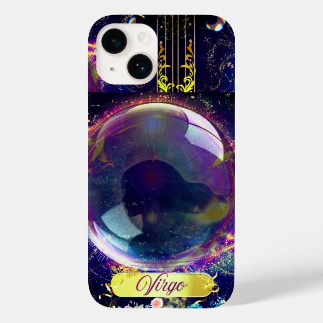 Virgo, blau Case-Mate iPhone hülle (Rückseite)