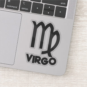 Virgo Bold Sternzeichen Horoskop Benutzerdefiniert Aufkleber