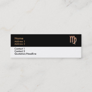 Virgo Business Card Mini Visitenkarte