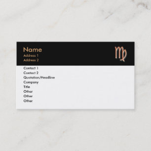 Virgo Business Card Visitenkarte