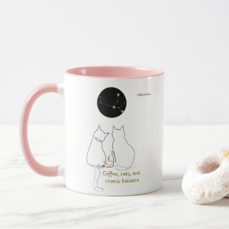 Virgo + Cat + Coffee – Custom Mug Tasse