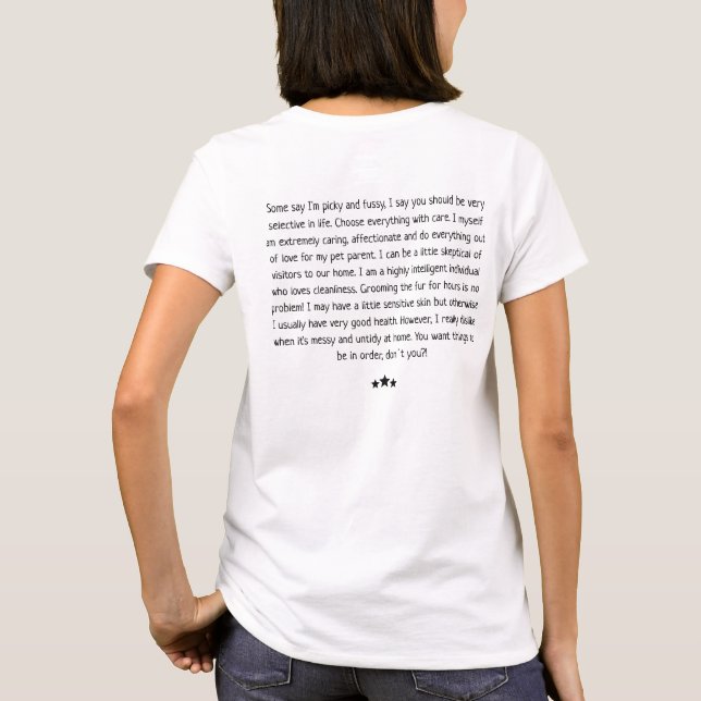 Virgo Cat - Pet Astro - T-Shirt (Rückseite)