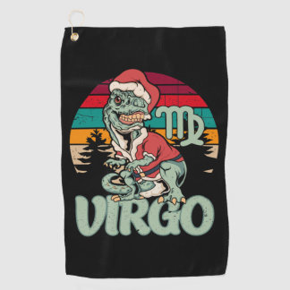 Virgo Christmas Dinosaurier Tree Rex Funny Xmas Ge Golfhandtuch