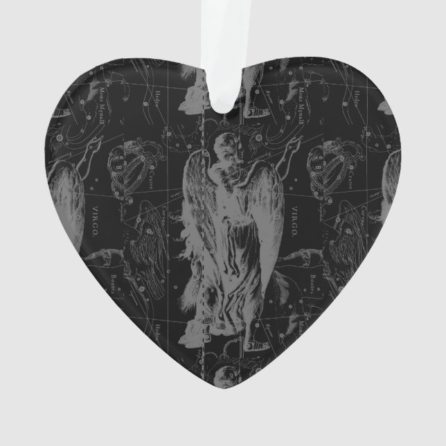 Virgo Constellation Hevelius 1690 Aug23 - Sept22 Ornament (Rückseite)