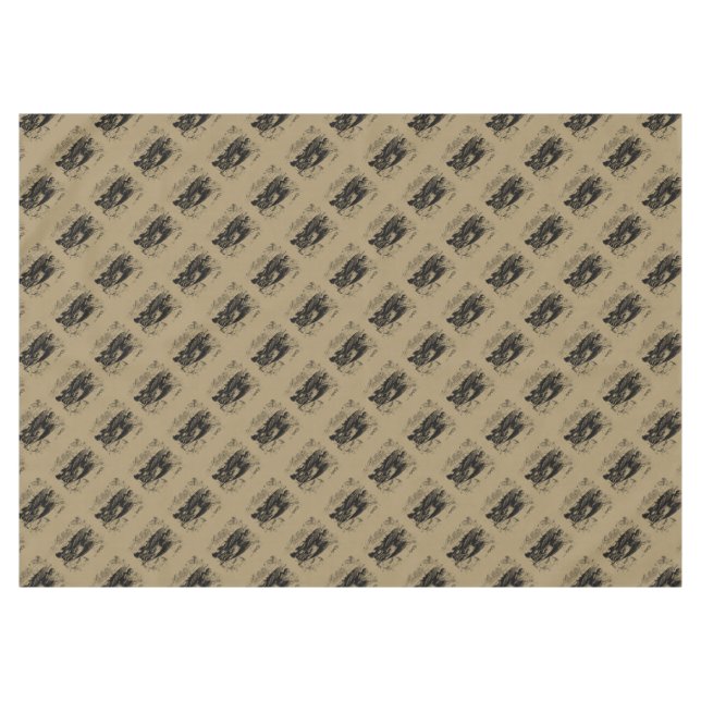 Virgo Constellation Hevelius 1690 Aug23 - Sept22 Tischdecke (Vorderseite (Horizontal))