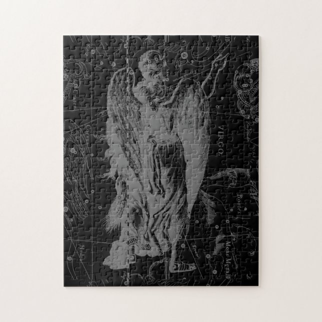 Virgo Constellation Hevelius 1690 Vintag Puzzle (Vertikal)