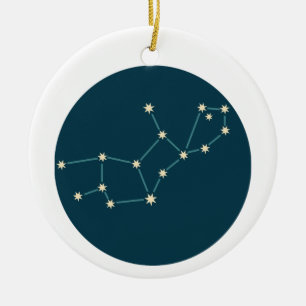 Virgo Constellation Keramik Ornament