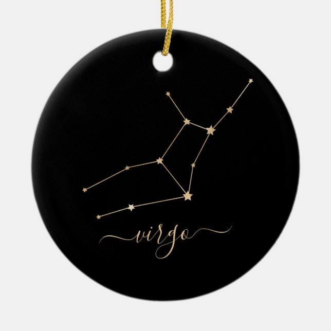 Virgo Constellation Keramik Ornament (Vorne)