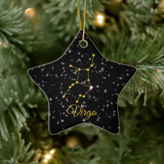 Virgo Constellation Keramik Ornament