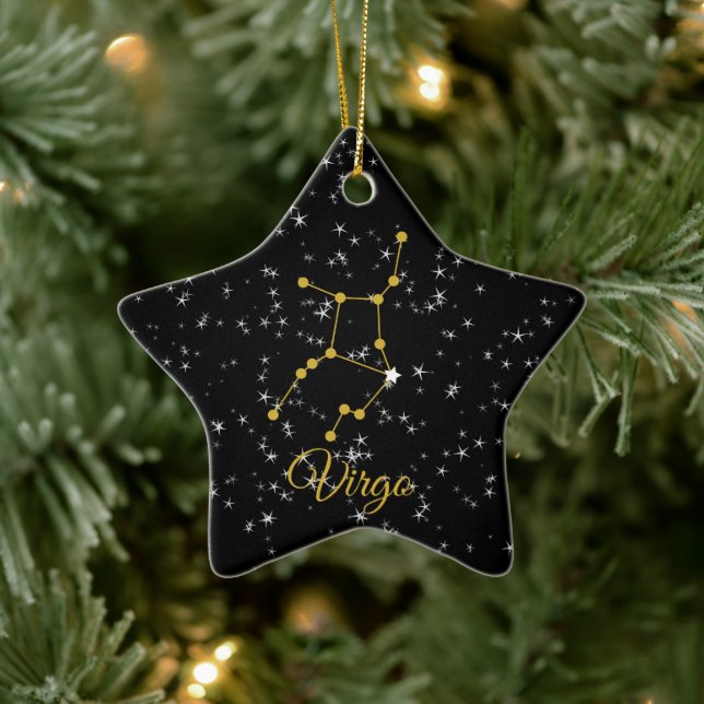 Virgo Constellation Keramik Ornament (Baum)