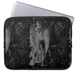 Virgo Constellation Zodiac Map Hevelius 1690 Laptopschutzhülle