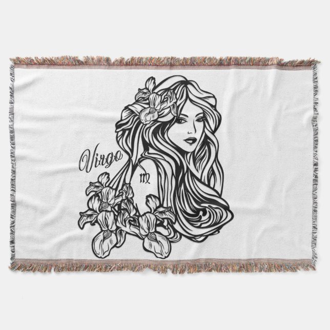 Virgo Die Jungfrau Zodiac Decke (Vorderseite)