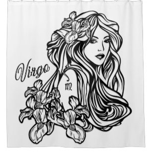 Virgo Die Jungfrau Zodiac Duschvorhang