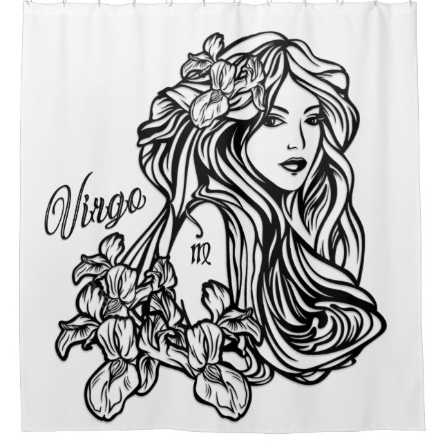 Virgo Die Jungfrau Zodiac Duschvorhang (Vorderseite)